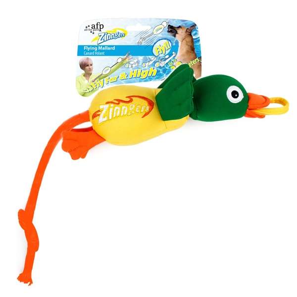 All for Paws Chill Out Zinngers Stockente mit Schleuder-Hundewurfspielzeug-Fresspack.de