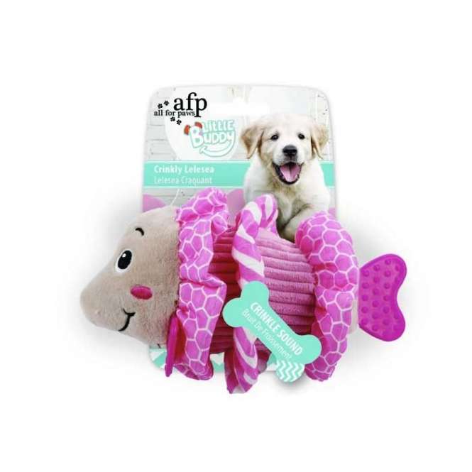 All for Paws Little Buddy - Crinkly Lelesea-Puppy-Spielzeug-Fresspack.de