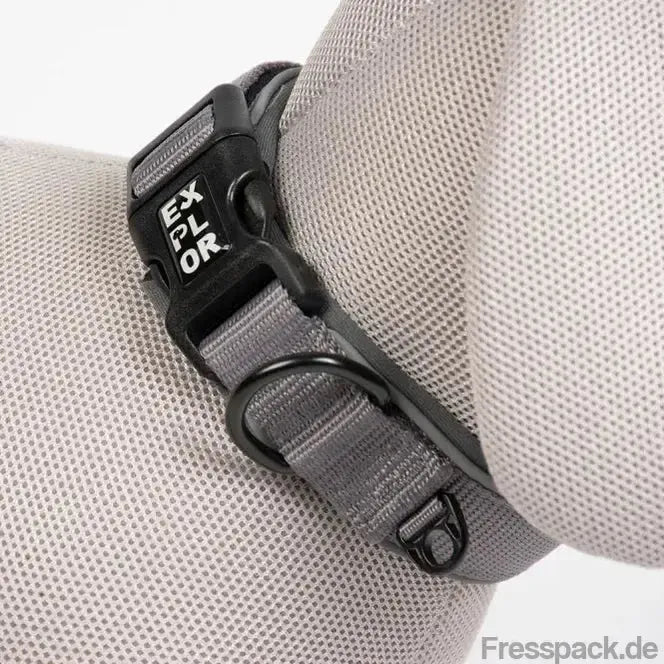 Duvoplus EXPLOR Ultimate Fit Comfy Halsband Safety - Silver Reflective - L - 45-51cm-Nylonhalsbänder-Fresspack.de