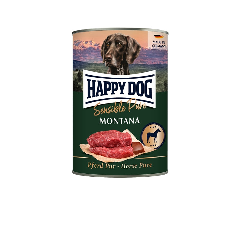 Happy Dog Pure Montana Pferd 400gD-Alleinfuttermittel-Fresspack.de