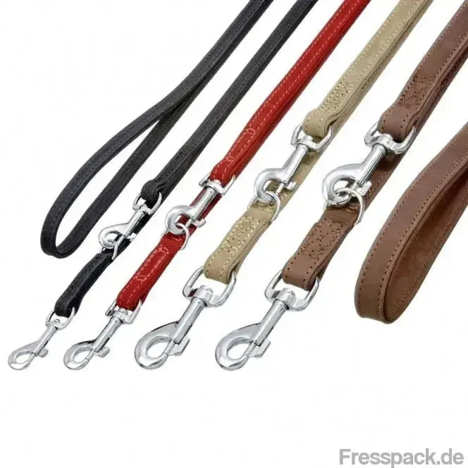 Karlie Buffalo Führleine Zimt - 200cm/18mm-Lederleinen-Fresspack.de