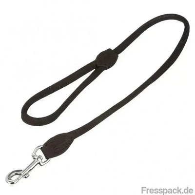 Karlie Buffalo Rund Leine - Schwarz, 100cm, 10mm-Lederleinen-Fresspack.de