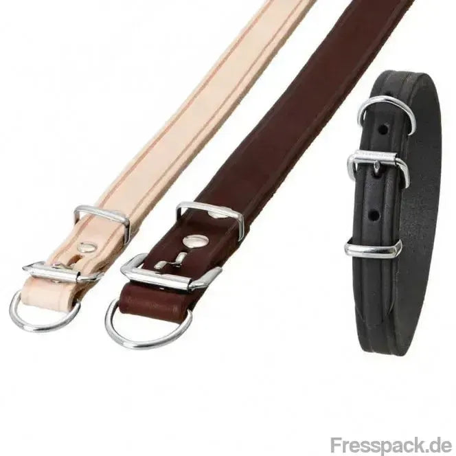 Karlie RONDO Halsband mit Zugentlastung - Schwarz, 70 cm-Lederhalsbänder-Fresspack.de