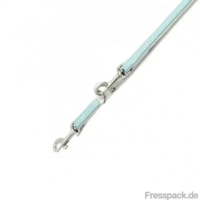 Karlie VINTAGE Führleine Hellblau - 14mm / 200cm-Lederleinen-Fresspack.de