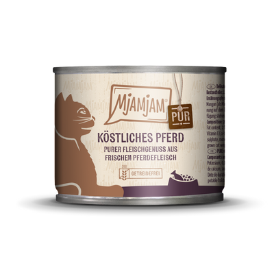 MjAMjAM Cat - Pferd pur 200gD-Alleinfuttermittel-Fresspack.de