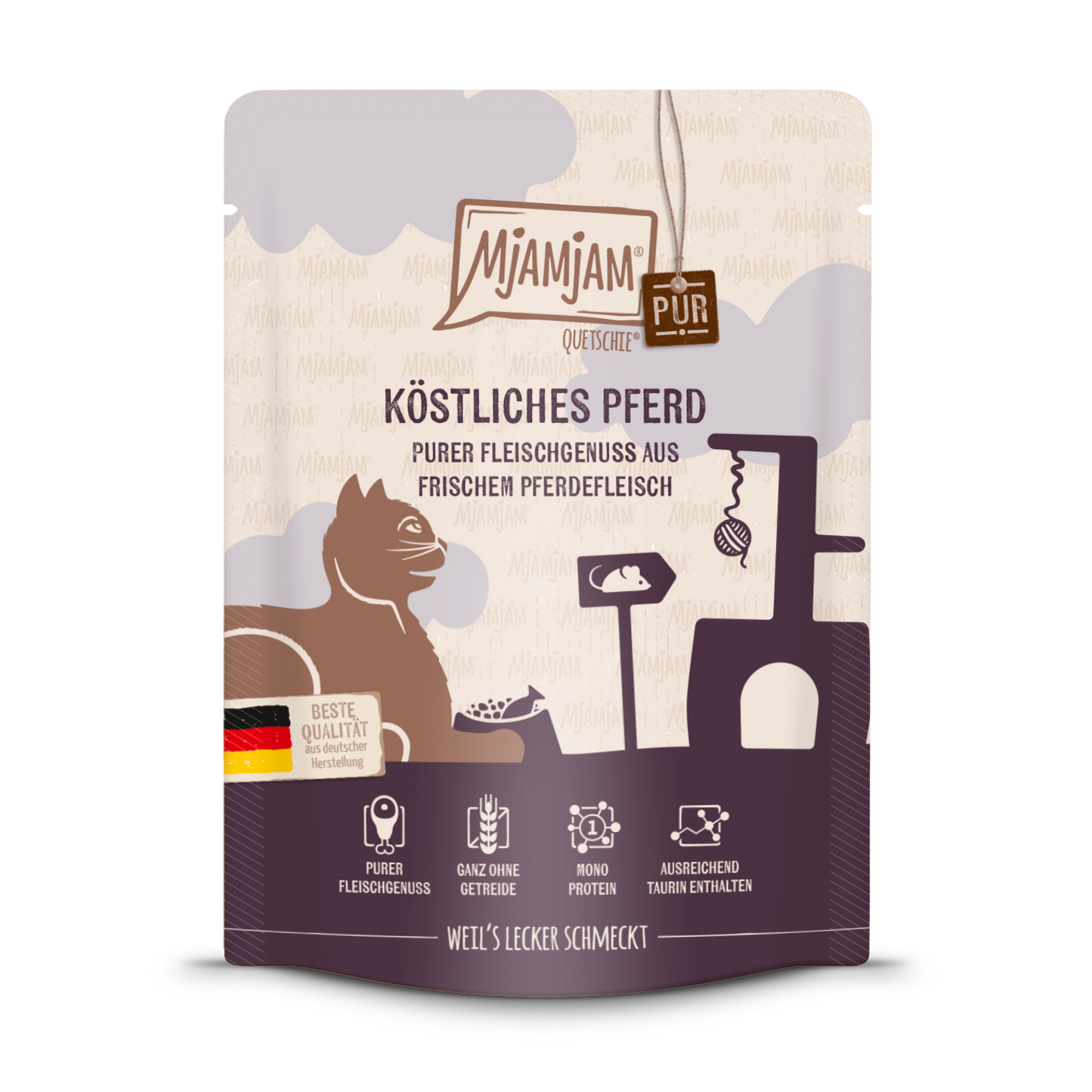MjAMjAM Cat - Pferd pur 300gP-Alleinfuttermittel-Fresspack.de