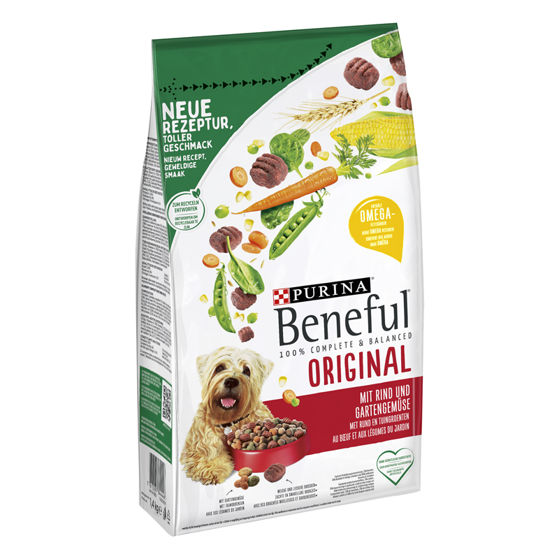 PurinaBeneful Original Rind Gartengemüse 1,4kg-Alleinfuttermittel-Fresspack.de