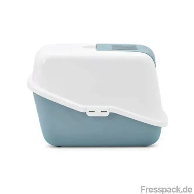 Savic Katzentoilette Nestor - weiß/blau-Katzentoiletten-Fresspack.de