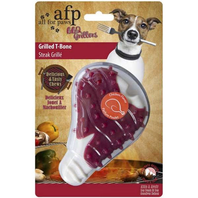 All for Paws BBQ Grillers aus TPR mit Hähnchenduft - Grilled Chicken Leg-Hundespielzeug & Sport-Fresspack.de