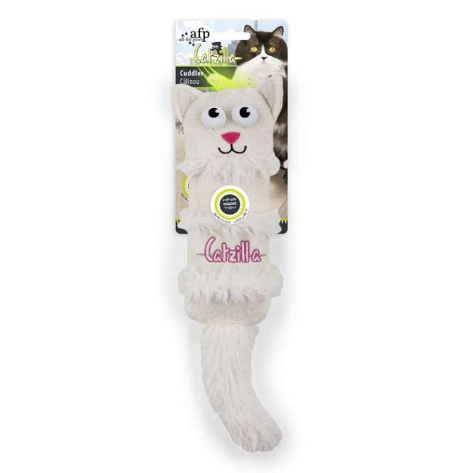All for Paws Catzilla Cuddler extra großes Katzenspielzeug-Catnip- & Baldrian-Spielzeug-Fresspack.de