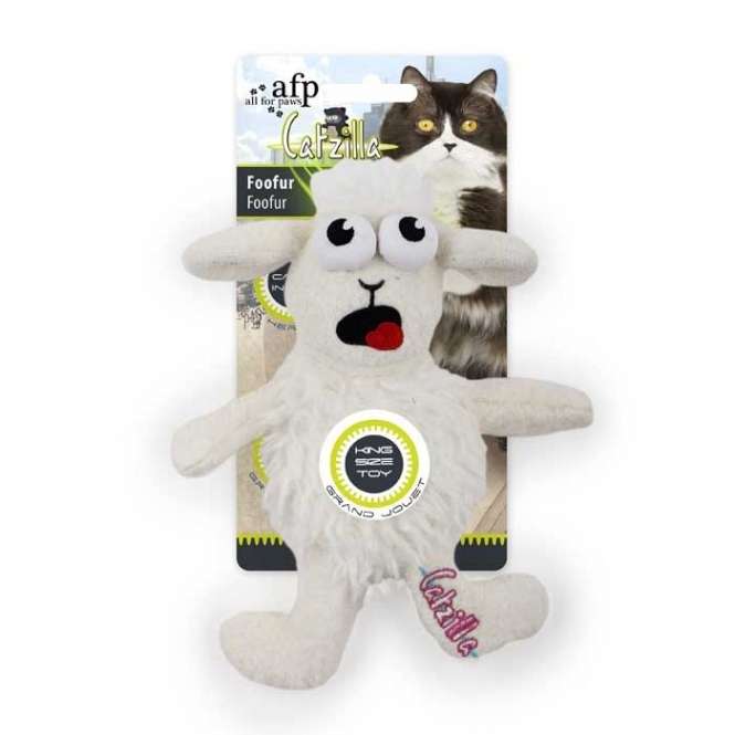 All for Paws Catzilla Foofur extra großes Katzenspielzeug-Catnip- & Baldrian-Spielzeug-Fresspack.de