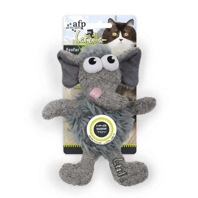 All for Paws Catzilla Foofur extra großes Katzenspielzeug-Catnip- & Baldrian-Spielzeug-Fresspack.de