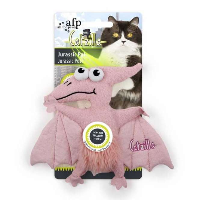 All for Paws Catzilla Jurassic Pal extra großes Katzenspielzeug-Catnip- & Baldrian-Spielzeug-Fresspack.de