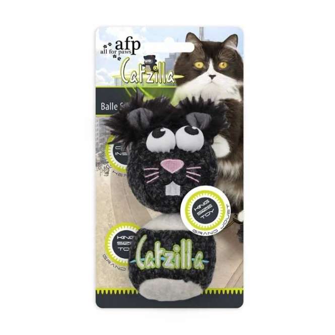 All for Paws Catzilla Mouse Ball extra großes Katzenspielzeug-Katzenbälle-Fresspack.de
