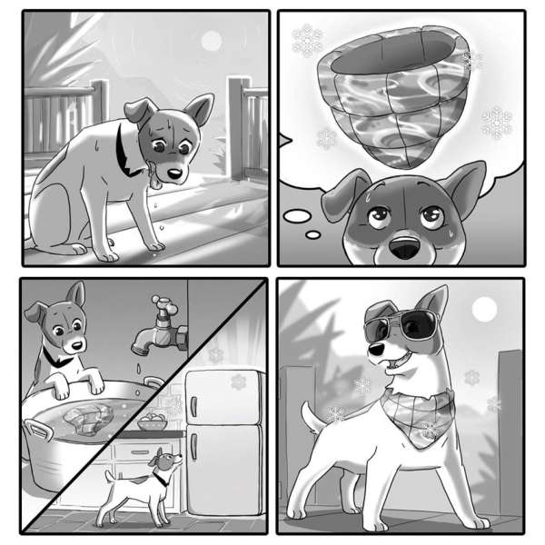 All for Paws Chill Out Ice Bandana- kühlendes Halstuch für Hunde - L-Weitere Halsbänder-Fresspack.de