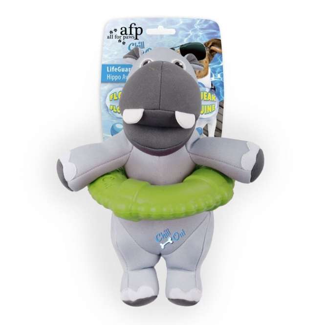 All for Paws Chill Out LifeGuard Hippo Schwimmspielzeug-Aqua-Spielzeug-Fresspack.de