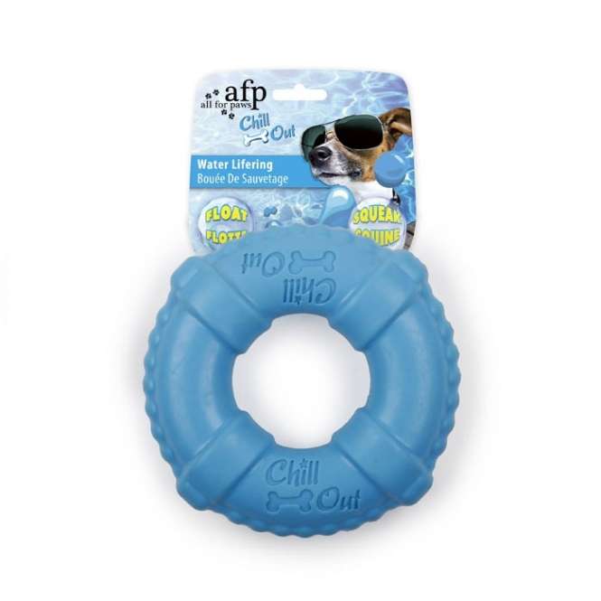All for Paws Chill Out Water LifeRing - Blau-Aqua-Spielzeug-Fresspack.de