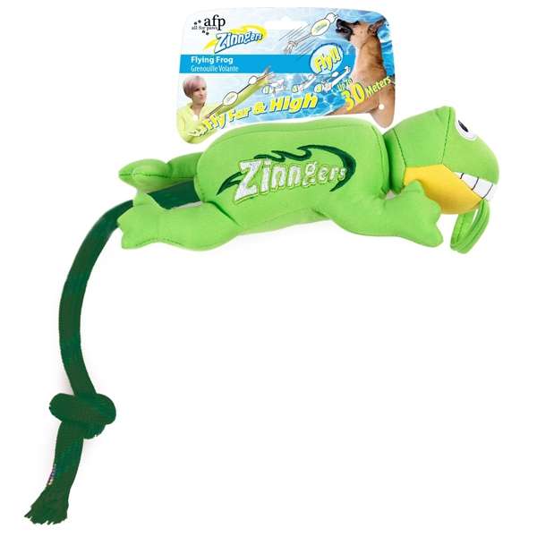 All for Paws Chill Out Zinngers Frosch mit Schleuder-Hundewurfspielzeug-Fresspack.de