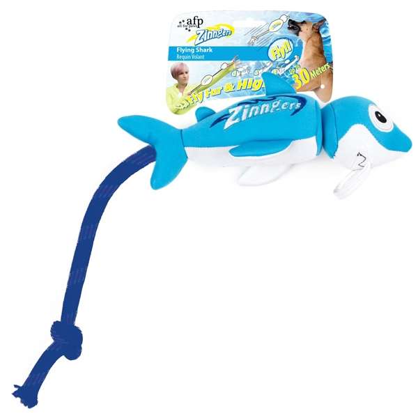 All for Paws Chill Out Zinngers Haifisch mit Schleuder-Hundewurfspielzeug-Fresspack.de