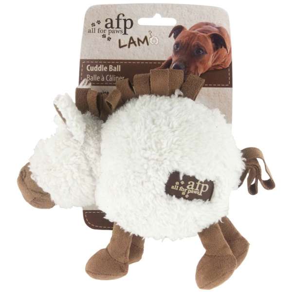 All for Paws Cuddle Ball mit Lammfell-Hundespielzeug & Sport-Fresspack.de