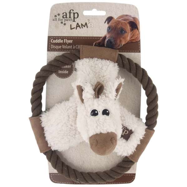 All for Paws Cuddle Flyer mit Lammfell-Plüschspielzeug-Fresspack.de