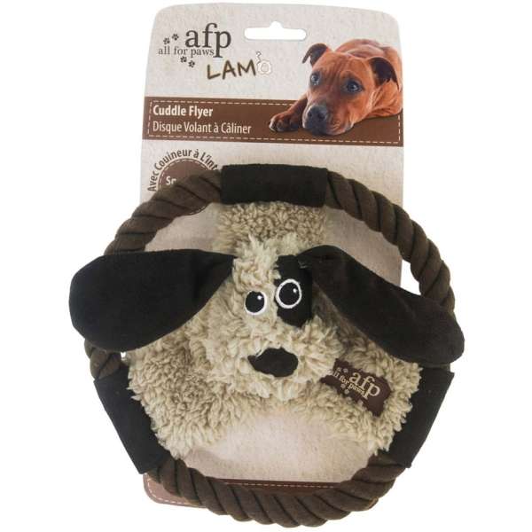 All for Paws Cuddle Flyer mit Lammfell-Plüschspielzeug-Fresspack.de