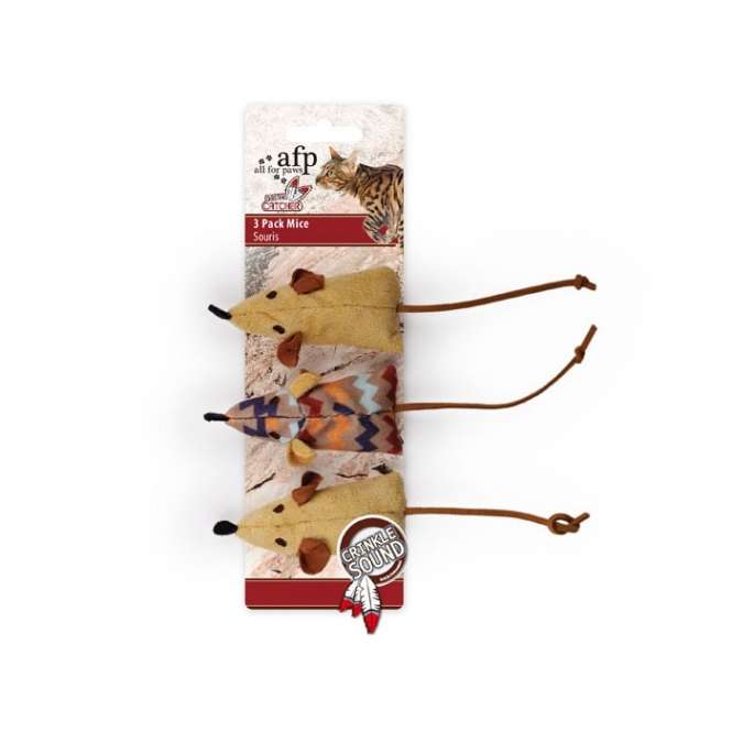 All for Paws Dreams Catcher 3 Mäuse-Katzenspielmäuse-Fresspack.de