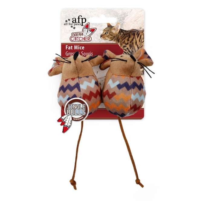 All for Paws Dreams Catcher Fat Mice Spielmäuse-Katzenspielmäuse-Fresspack.de