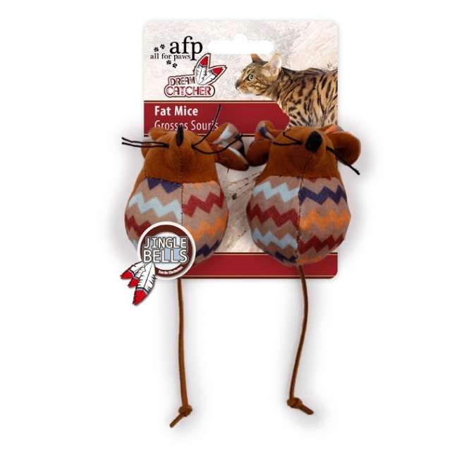 All for Paws Dreams Catcher Fat Mice Spielmäuse-Katzenspielmäuse-Fresspack.de