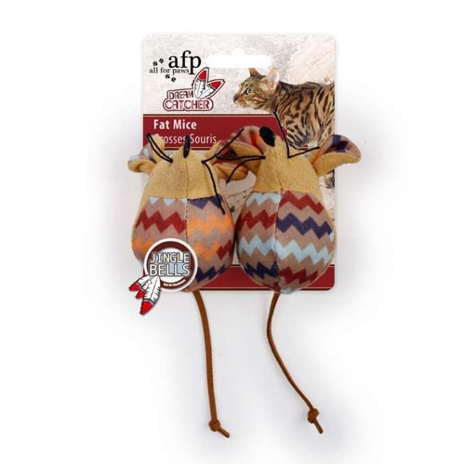 All for Paws Dreams Catcher Fat Mice Spielmäuse-Katzenspielmäuse-Fresspack.de