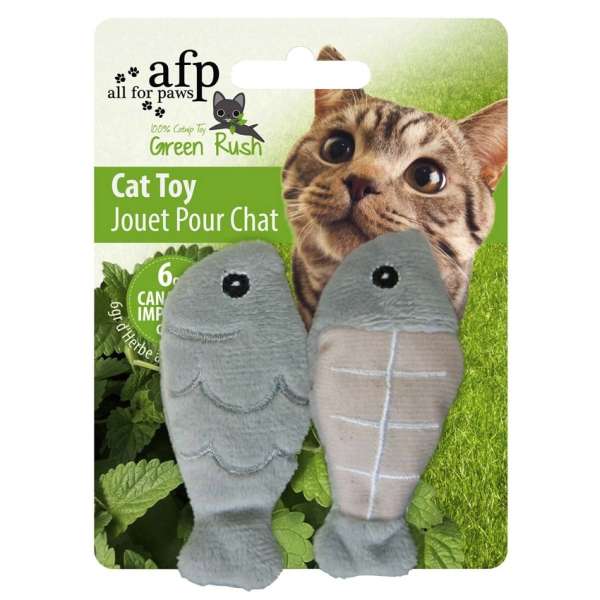 All for Paws Green Rush Fische 2 Stück-Spielzeug - Sortimente-Fresspack.de