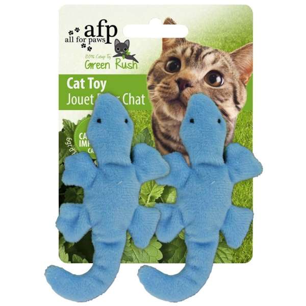 All for Paws Green Rush Gecko-Catnip- & Baldrian-Spielzeug-Fresspack.de