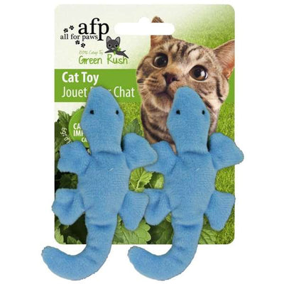 All for Paws Green Rush Gecko-Catnip- & Baldrian-Spielzeug-Fresspack.de