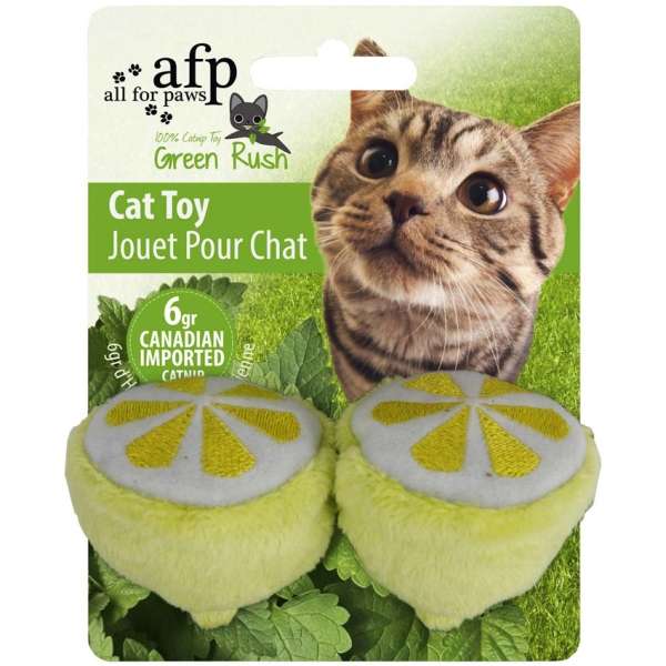 All for Paws Green Rush Obst-Catnip- & Baldrian-Spielzeug-Fresspack.de