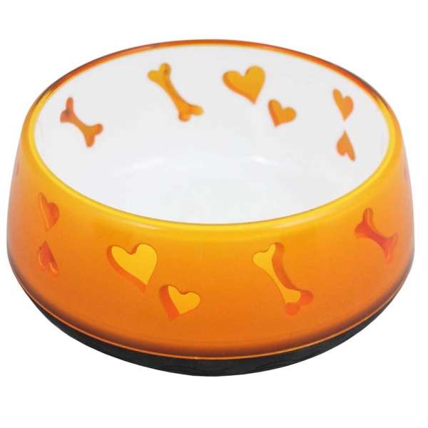 All for Paws Hundenapf Dog Love Bowl - Orange - 600 ml-Hundenäpfe & Tränken-Fresspack.de