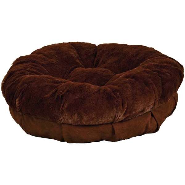 All for Paws Kuschelbett für Hunde & Katzen - braun - Medium 63 x 63 x 13 cm-Hundebetten & Hundekissen-Fresspack.de