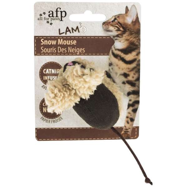 All for Paws Lammfell Maus-Catnip- & Baldrian-Spielzeug-Fresspack.de