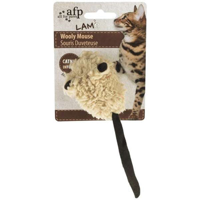 All for Paws Lammfell Maus mit Mäusesound-Katzenspielmäuse-Fresspack.de