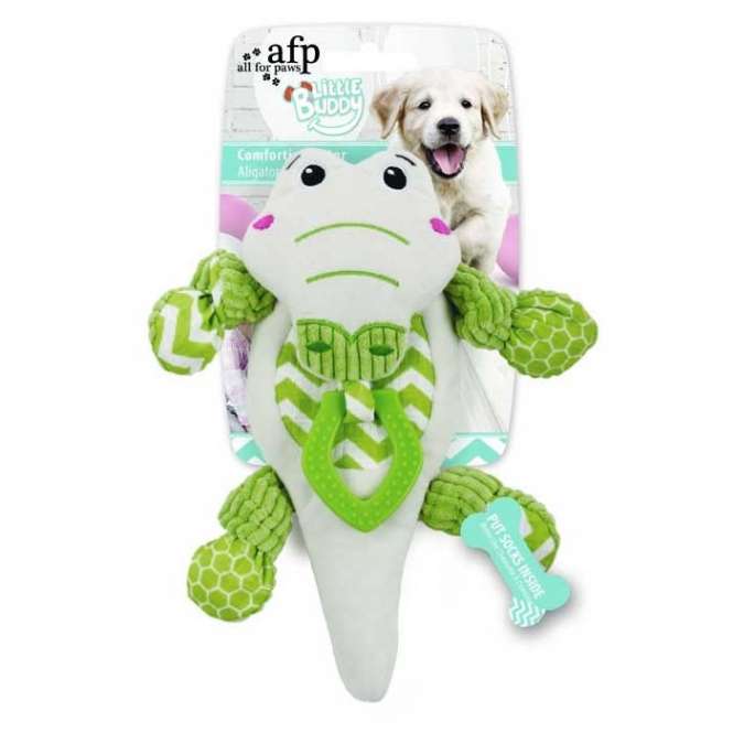 All for Paws Little Buddy - Comforting Gator-Puppy-Spielzeug-Fresspack.de