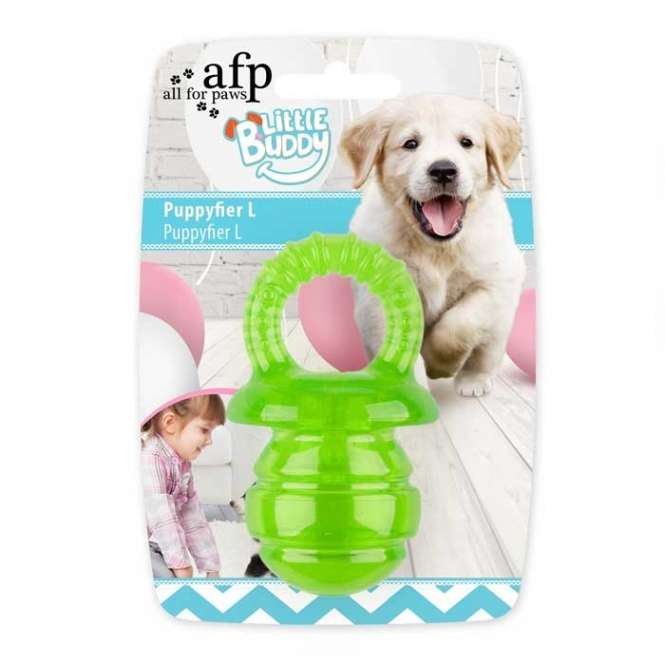 All for Paws Little Buddy - Puppyfier Grün - Small-Puppy-Spielzeug-Fresspack.de