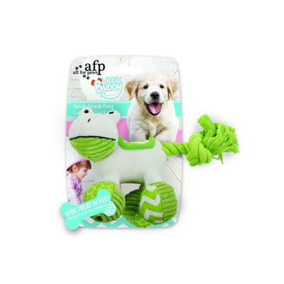 All for Paws Little Buddy - Snick-Snack Frog-Puppy-Spielzeug-Fresspack.de
