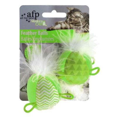 All for Paws Modern Cat Feather Ball-Katzenbälle-Fresspack.de