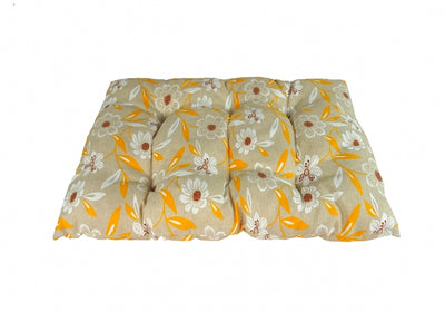 CARBONE Hundekissen Bomba, 60 x 100 cm - Blumen-gelb-Hundebetten & Hundekissen-Fresspack.de