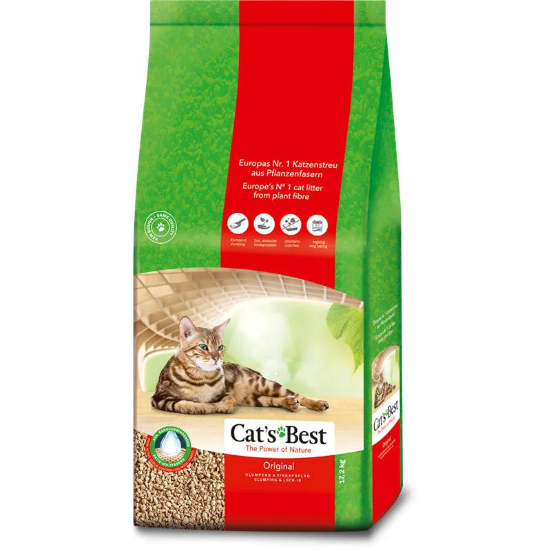 Cat´s Best Original 17,2kg 40L-Katze-Fresspack.de