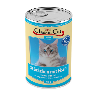 Classic Cat Stückchen mit Fisch 415gD-Alleinfuttermittel-Fresspack.de