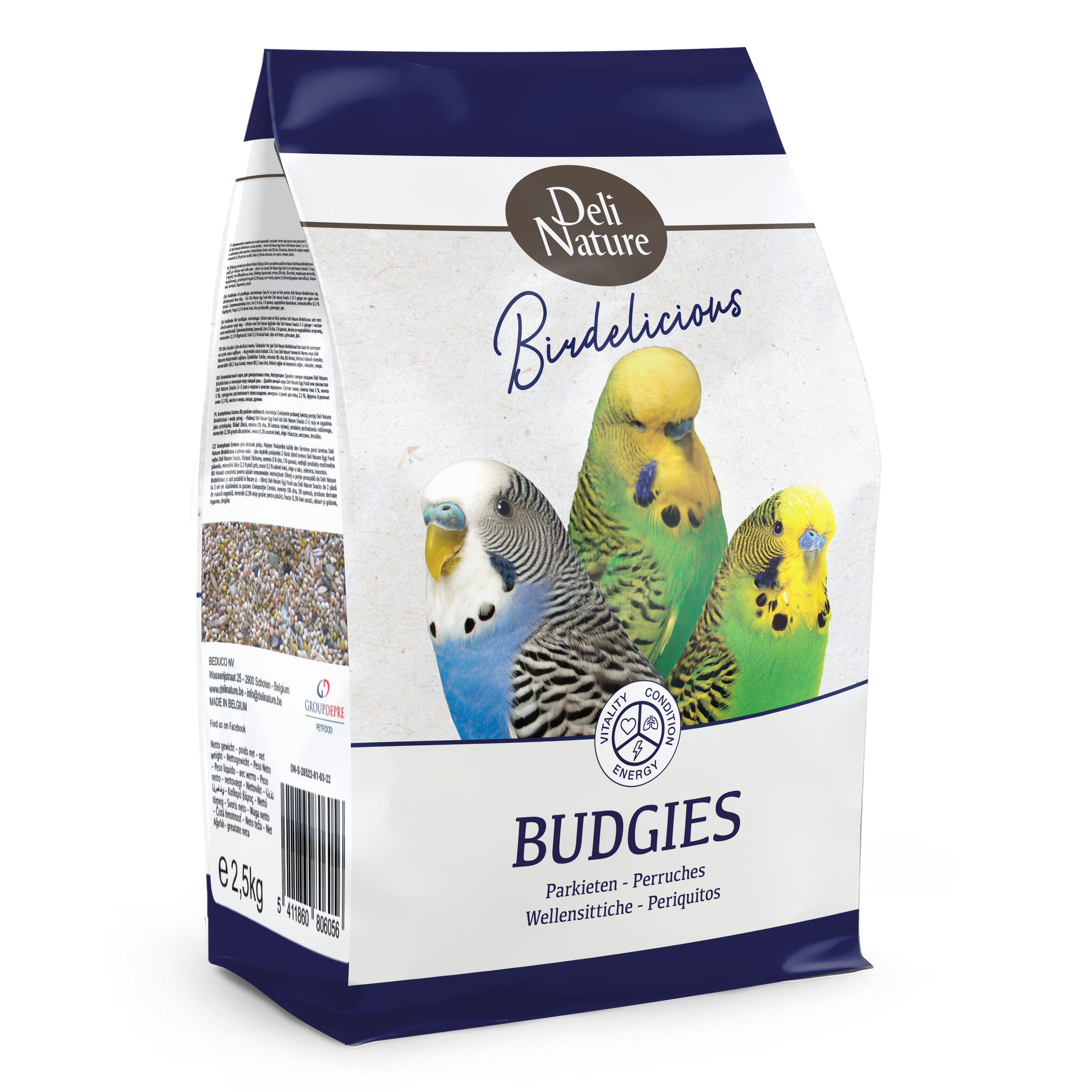 Deli Nature BIRDELICIOUS WELLENSITTICHE 2,5kg-Alleinfuttermittel-Fresspack.de