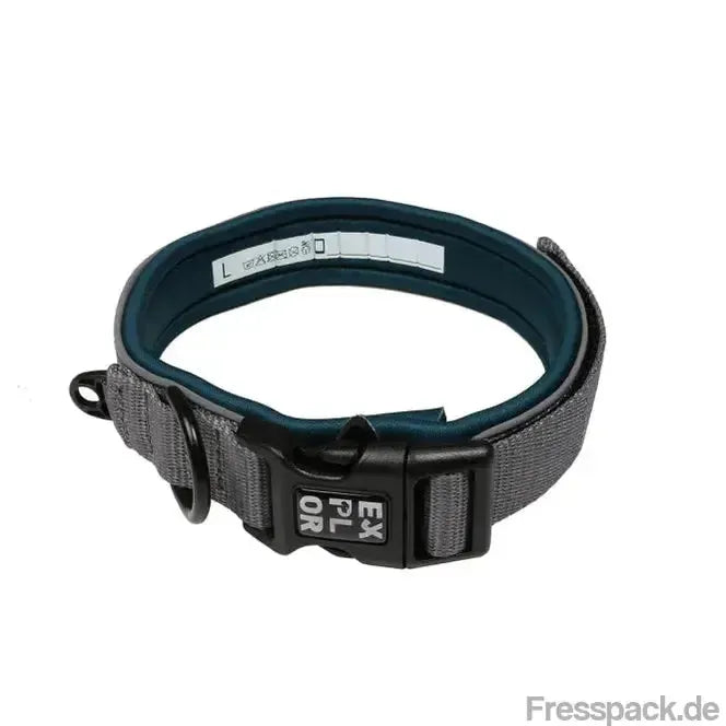 Duvoplus EXPLOR Ultimate Fit Comfy Halsband Classic - petrol blue - XL - 52-61cm-Nylonhalsbänder-Fresspack.de