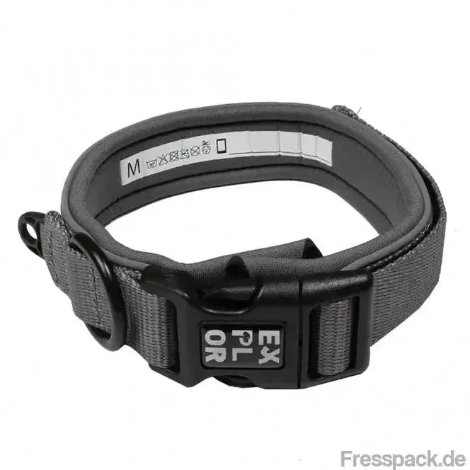 Duvoplus EXPLOR Ultimate Fit Comfy Halsband Safety - Silver Reflective - M - 39-44cm-Nylonhalsbänder-Fresspack.de