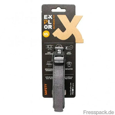Duvoplus EXPLOR Ultimate Fit Comfy Halsband Safety - Silver Reflective - XS - 30-33cm-Nylonhalsbänder-Fresspack.de