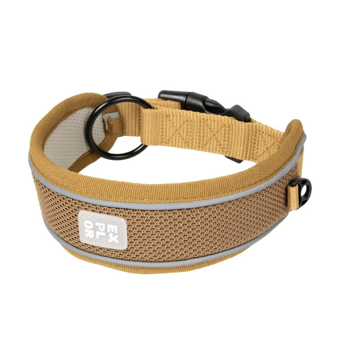 Duvoplus EXPLOR Ultimate Fit Control Halsband Classic - honey gold - L - 45-51cm-Nylonhalsbänder-Fresspack.de